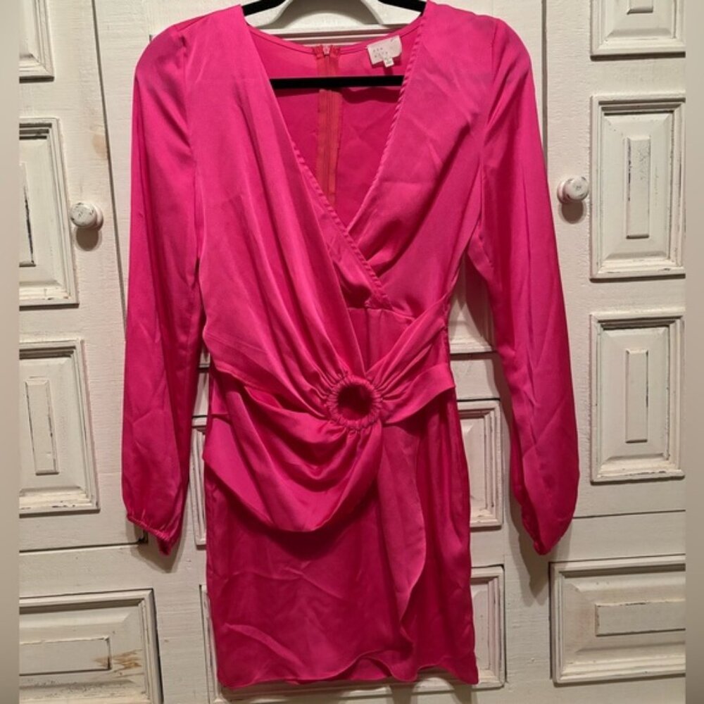 Dee Elly Pink Wrap Dress